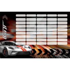 *43096 ÓRAREND LIZZY21 nagy FORD GT Silver