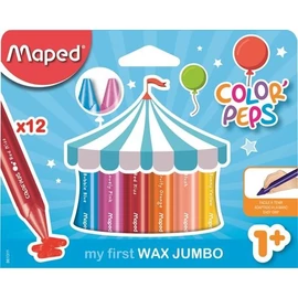 *43423 ZSÍRKRÉTA 12 MAPED "Color Peps Maxi Jumbo" Wax