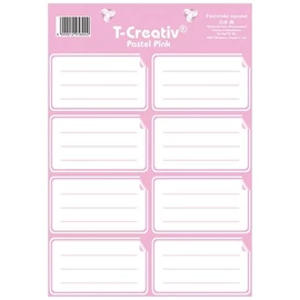 *43756 FÜZETCIMKE T-Creativ keretes 2*8db/cs.