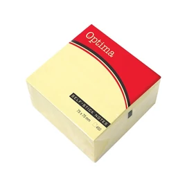 *43819 NOTES ÖNTAPADÓS 75*75mm Optima 450lap sárga