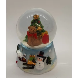 *43871 HAVAZÓGÖMB karácsonya macival  5*6,5cm