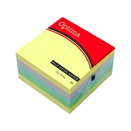 *44533 NOTES ÖNTAPADÓS Optima 75*75mm 450lap szines pasztell