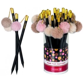 *45501 GRAFIT BRUNNEN HB fekete fa, pompommal   102732907