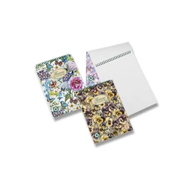 *45618 JEGYZETFÜZET A6 spirálos PIGNA Natura Flowers kockás 50l*