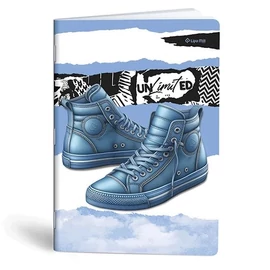 *45826 FÜZET A4 Lipamill 40l vonalas Premium Sneakers applikációval szkennelhető lapokkal