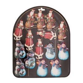 *46384 HŰTŐMÁGNES  Mikulás, Hóember 7-8cm