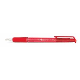 *46504 GTOLL műa. 0,4mm FLEXOFFICE "EasyGrip" nyomógombos piros