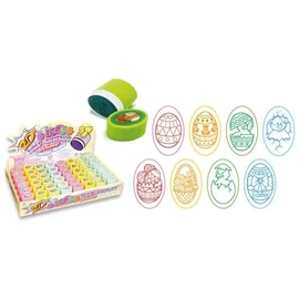 *46600 NYOMDA 2D húsvéti CRE A tojás alakú önfestékezős 45*35*40mm 6 minta