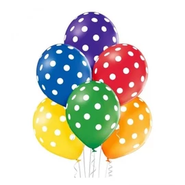 *46678 LUFI 30 cm Happy Birthday/pöttyös/mintás 10db/csom.