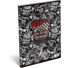 *47303 FÜZET A4 LIZZY vonalas Kis bagoly vegyes minta