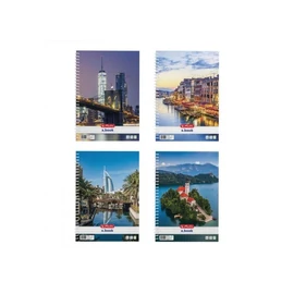 *47565 FÜZET spirál A4 HERLITZ vonalas 70l City
