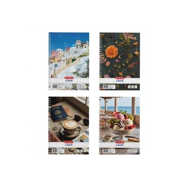 *47567 FÜZET spirál A5 HERLITZ vonalas  80l Mix