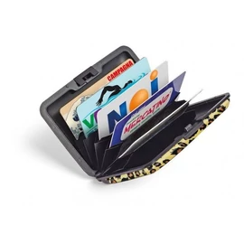 *48057 OKMÁNYTARTÓ LEBEZ kemény, mintás fém tok, harmónika belső