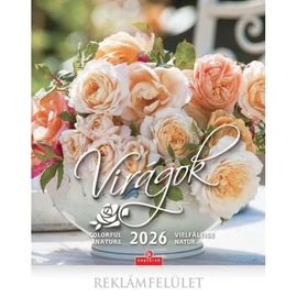 *48319 FALINAPTÁR 2026 Virágok CSG FN004 30*34cm