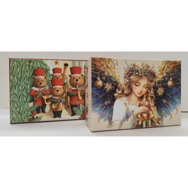 *48520 DÍSZDOBOZ karácsonyi 17,5*12*6,3cm