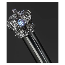 GTOLL MC fém egyszínű csavaros mech, koronás Swarovski kővel