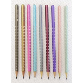 *48957 GRAFIT GRIP Sparkle HB FABER Castell  színek gyöngyházfényű