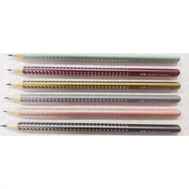*48957 GRAFIT GRIP Sparkle HB FABER Castell  színek gyöngyházfényű