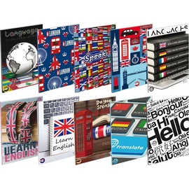 *49055 FÜZET A4 T-CREA  szótár 82-32  vegyes mintás