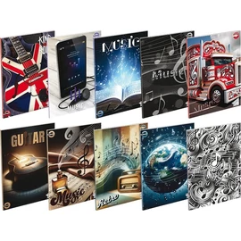 *49056 FÜZET A4 T-CREA  hangjegy 86-32  vegyes mintás