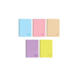 *49160 FÜZET spirál A4 Keskin Color kockás Pastel Subjects, 4x25l PP borító