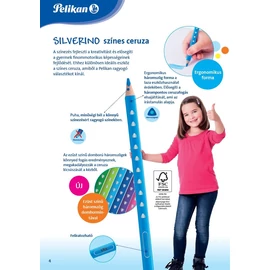 *49405 SZÍNES CERUZA 12 PELIKAN vastag Silverino*