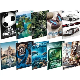 *50363 FÜZET A4 T-CREA  kockás 87-60 60lap vegyes mintás