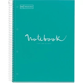 FÜZET spirál A4 MQ Emotions  # PP 5*24lap egyszínű (égkék  46070, A152387122)