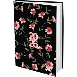 *50578 HATÁRIDŐNAPLÓ 2026 B6 heti T-Calendar It's a Girl