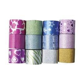 *50678 CELLUX Centrum mintás, glitteres 35mm*3m