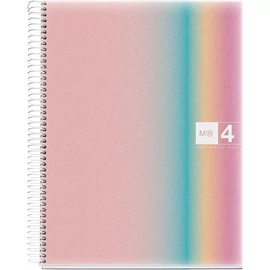 FÜZET spirál A4 MQ Aurora PP  4reg. = 4*30lap  42.. (West Bay  4258, A15294A881)
