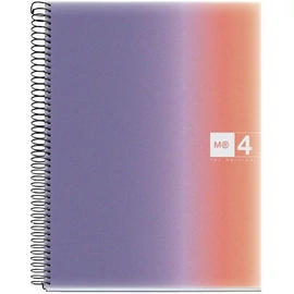 FÜZET spirál A4 MQ Aurora PP 4reg. # 4*30lap   42.. (Provence  4083, A15294A987)