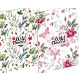*51720 FÜZET A5 T-CREA  Eco kockás  Wild Flowers  27-40