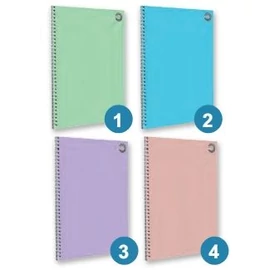 *51727 FÜZET spirál A4 T-Creativ Color kockás 70lap egyszínű