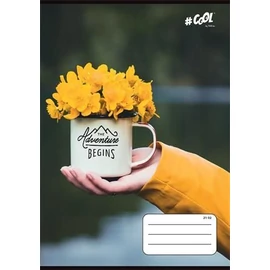 FÜZET A5  COOL by Victoria  mintás vonalas 21-32  32lap (Yellow jacket, ISVFC71)