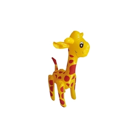 *52414 LUFI Party állat zsiráf 58cm sárga-barna, csipogós