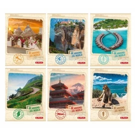 FÜZET A5 HERLITZ UV kockás 60l soft Around the World*