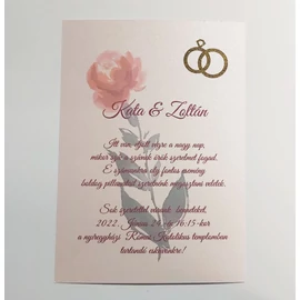 *53188 ESKÜVŐI meghívó egyedi A4/ 2xA5 1 lap