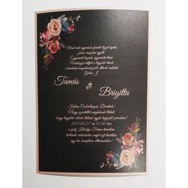 *53188 ESKÜVŐI meghívó egyedi A4/ 2xA5 1 lap