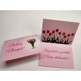 *53240 KÉPESLAP LC/6 dupla egyedi NŐNAPI