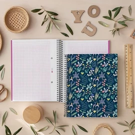 *53281 FÜZET spirál A4 MQ Jungle  4reg. 4*30l # karton  4340