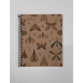 *53286 FÜZET spirál A4 MQ ECO Ecobutterfly # karton 80lap 6105