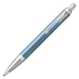 *53553 PARKER I.M. ROYAL Premium gtoll kékes-szürke cizellált ezüst klipsz 2143645
