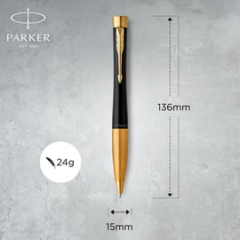 *53556 PARKER URBAN ROYAL Twist gtoll matt fekete arany klipsz  2143640