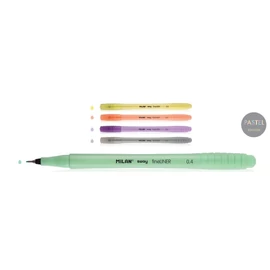 *53685 ROSTIRON tűfilc készlet 5 MILAN Fineliner 0,4mm Pasztell színek  0614045PS
