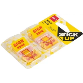 *53798 LAPJELÖLŐ DELI  44x25mm Stick Up műanyag SIGN  2db/bl.