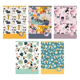 *53923 FÜZET A5 pd  kockás  27-32 Animals