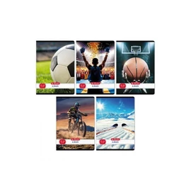 *53934 FÜZET A5 HERLITZ kockás 27-32  Sport