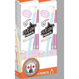 *53953 GRAFIT radíros Y-Plus+ Star pasztell/neon háromszögű HB*