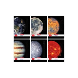 *53983 FÜZET A4 HERLITZ kockás 87-32  Galactic